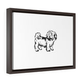 Shih Tzu Horizontal Framed Premium Gallery Wrap Canvas