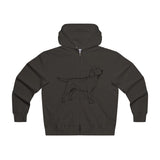 Labrador Retriever Hoodies, Men's Lightweight Zip Hooded Sweatshirt