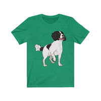 English Springer Spaniel Unisex Jersey Short Sleeve Tee, S - 3XL, 17 Colors, Light Fabric, Made in the USA!!