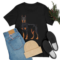 Doberman Pinscher Unisex Jersey Short Sleeve Tee