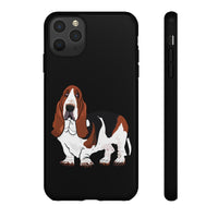 Basset Hound Tough Cases, 33 Sizes, Google, Samsung, iPhone, Matte or Glossy, Impact Resistant, Dual Layer Case, FREE Shipping, Made in USA!!