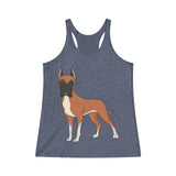 Great Dane Women's Tri-Blend Racerback Tank