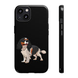 Tricolor Cavalier King Charles Spaniel Tough Cell Phone Cases, Glossy/Matte, Google, Samsung, iPhone, FREE Shipping, Made in USA!!