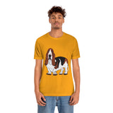 Basset Hound Unisex Jersey Short Sleeve Tee, XS - 3XL, 14 Colors, FREE Shipping, Made in USA!!