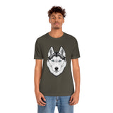 Siberian Husky Unisex Jersey Short Sleeve Tee, 12 Colors, XS-4XL, Light Fabric, FREE Shipping, Made in USA!!