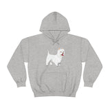 West Highland White Terrier Unisex Heavy Blend™ Hooded Sweatshirt, S - 5XL, Cotton/Polyester, FREE Shipping, Made in USA!!