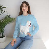 West Highland White Terrier Unisex Heavy Blend™ Crewneck Sweatshirt, S - 5XL, Cotton/Polyester, FREE Shipping, Made in USA!!
