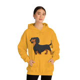 Dachshund Unisex Heavy Blend™ Hooded Sweatshirt, S - 5XL, 13 Colors, Cotton/Polyester, FREE Shipping, Made in USA!!