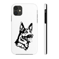 German Shepherd Case Mate Tough Phone Cases, Over 30 Sizes, Impact Resistant, Rubber Liner, FREE Shipping, Made in USA!!