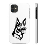 German Shepherd Case Mate Tough Phone Cases, Over 30 Sizes, Impact Resistant, Rubber Liner, FREE Shipping, Made in USA!!