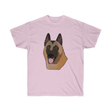 Belgian Malinois Unisex Ultra Cotton Tee, Short Sleeve, T Shirt, Men, Women, Made in USA!!