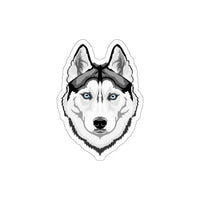 Siberian Husky Die-Cut Stickers, Water Resistant Vinyl, 5 Sizes, Matte Finish, Indoor/Outdoor, FREE Shipping, Made in USA!!