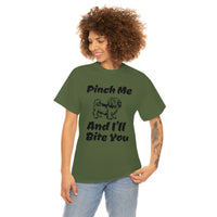 Pinch Me And I'll Bite You Shih Tzu Unisex Heavy Cotton Tee, S - 5XL, 3 Colors, Medium Fabric, FREE Shipping, Made in USA!!