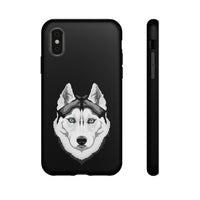 Siberian Husky Tough Cell Phone Cases, 33 Types of Cases, 2 Layer Case, Impact Resistant, FREE Shipping, Made in USA!!