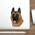 Belgian Malinois Die-Cut Stickers, Water Resistant Vinyl, 5 Sizes, Matte Finish, Indoory/Outdoor, FREE Shipping, Made in USA!!