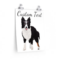 Border Collie Premium Matte vertical posters, 7 Sizes, Customizable, Personalized, FREE Shipping, Made in the USA!!