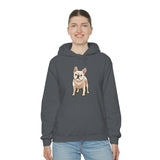 French Bulldog Unisex Heavy Blend Hooded Sweatshirt, S - 5XL, 12 Colors, FREE Shipping, Made in USA!!