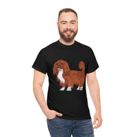 Ruby Cavalier King Charles Spaniel Unisex Heavy Cotton Tee, 12 Colors, S - 5XL, 100% Cotton, FREE Shipping, Made in USA!!