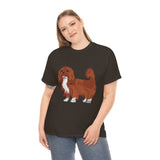 Ruby Cavalier King Charles Spaniel Unisex Heavy Cotton Tee, 12 Colors, S - 5XL, 100% Cotton, FREE Shipping, Made in USA!!