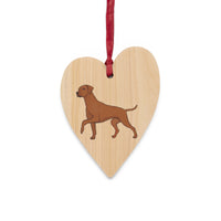 Rhodesian Ridgeback Wooden Ornaments, 6 Shapes, Solid Wood, Magnetic Back, Comes with Red Ribbon, FREE Shipping, Made in USA!!