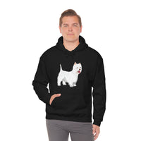 West Highland White Terrier Unisex Heavy Blend™ Hooded Sweatshirt, S - 5XL, Cotton/Polyester, FREE Shipping, Made in USA!!
