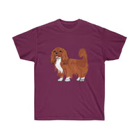 Ruby Cavalier King Charles Spaniel Unisex Ultra Cotton Tee, S - 5XL, 15 Colors, 100% Cotton, FREE Shipping, Made in the USA!!