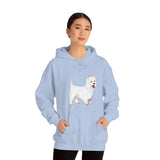 West Highland White Terrier Unisex Heavy Blend™ Hooded Sweatshirt, S - 5XL, Cotton/Polyester, FREE Shipping, Made in USA!!