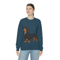Dachshund Unisex Heavy Blend™ Crewneck Sweatshirt, S - 2XL, 14 Colors, Cotton/Polyester, Medium Fabric, FREE Shipping, Made in USA!!