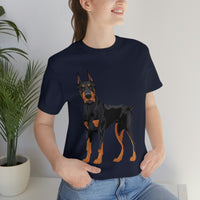 Doberman Pinscher Unisex Jersey Short Sleeve Tee