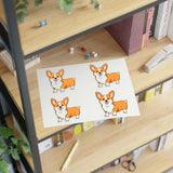 Pembroke Welsh Corgi Sticker Sheets, 2 Image Sizes, 3 Image Surfaces, Water Resistant Vinyl, FREE Shipping, Made in USA!!
