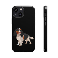 Tricolor Cavalier King Charles Spaniel Tough Cell Phone Cases, Glossy/Matte, Google, Samsung, iPhone, FREE Shipping, Made in USA!!