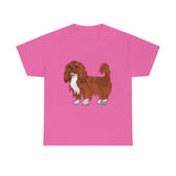 Ruby Cavalier King Charles Spaniel Unisex Heavy Cotton Tee, 12 Colors, S - 5XL, 100% Cotton, FREE Shipping, Made in USA!!