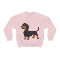 Dachshund Unisex Heavy Blend™ Crewneck Sweatshirt, S - 2XL, 14 Colors, Cotton/Polyester, Medium Fabric, FREE Shipping, Made in USA!!