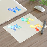 Weimaraner Sticker Sheets, 2 Image Sizes, 3 Image Surfaces, Water Resistant Vinyl, FREE Shipping, Made in USA!!