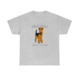 Airedale Terrier Unisex Heavy Cotton Tee, S - 5XL, 14 Colors, Light Fabric, FREE Shipping, Made in USA!!