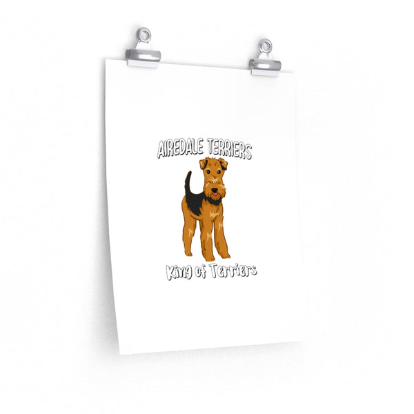 Airedale Terrier Premium Matte vertical posters