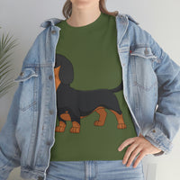 Dachshund Unisex Heavy Cotton Tee, S - 5XL, 12 Colors, Light Fabric, FREE Shipping, Made in USA!!