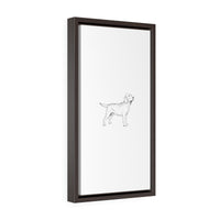 Labrador Retriever Vertical Framed Premium Gallery Wrap Canvas