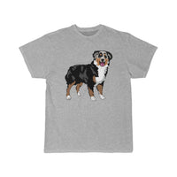 Australian Shepherd Men's Short Sleeve Tee, S - 5 XL, 11 Colors, Soft Cotton, Light Fabric, FREE Shipping, Made in USA!!
