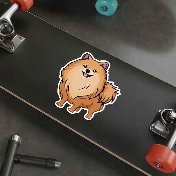 Pomeranian Die-Cut Stickers, Water Resistant Vinyl, 5 Sizes, Matte Finish, Indoor/Outdoor, FREE Shipping, Made in USA!!