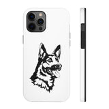 German Shepherd Case Mate Tough Phone Cases, Over 30 Sizes, Impact Resistant, Rubber Liner, FREE Shipping, Made in USA!!
