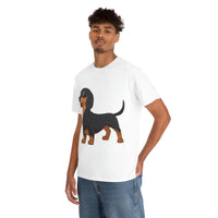Dachshund Unisex Heavy Cotton Tee, S - 5XL, 12 Colors, Light Fabric, FREE Shipping, Made in USA!!
