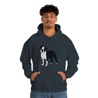 Boston Terrier Unisex Heavy Blend™ Hooded Sweatshirt, S - 5XL, 12 Colors, Cotton/Polyester, FREE Shipping, Made in USA!!