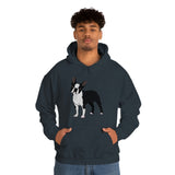 Boston Terrier Unisex Heavy Blend™ Hooded Sweatshirt, S - 5XL, 12 Colors, Cotton/Polyester, FREE Shipping, Made in USA!!