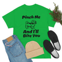 Pinch Me And I'll Bite You Shih Tzu Unisex Heavy Cotton Tee, S - 5XL, 3 Colors, Medium Fabric, FREE Shipping, Made in USA!!