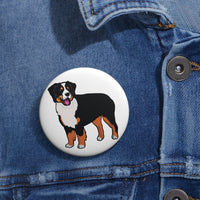 Bernese Mountain Dog Custom Pin Buttons