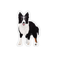 Border Collie Die-Cut Stickers, 5 Sizes, Water Resistant Vinyl, Waterproof Adhesive, Indoor/Outdoor, Matte Finish, FREE Shipping, Made in USA!!