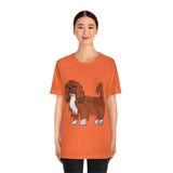 Ruby Cavalier King Charles Spaniel Unisex Jersey Short Sleeve Tee, 14 Colors, 100% Cotton, XS - 3XL, FREE Shipping, Made in USA!!