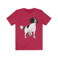 English Springer Spaniel Unisex Jersey Short Sleeve Tee, S - 3XL, 17 Colors, Light Fabric, Made in the USA!!