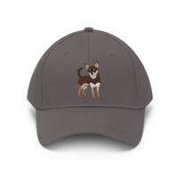 Chihuahua Unisex Twill Hat, 100% Cotton, Adjustable Velcro Closure, 10 Colors, FREE Shipping, Made in the USA!!